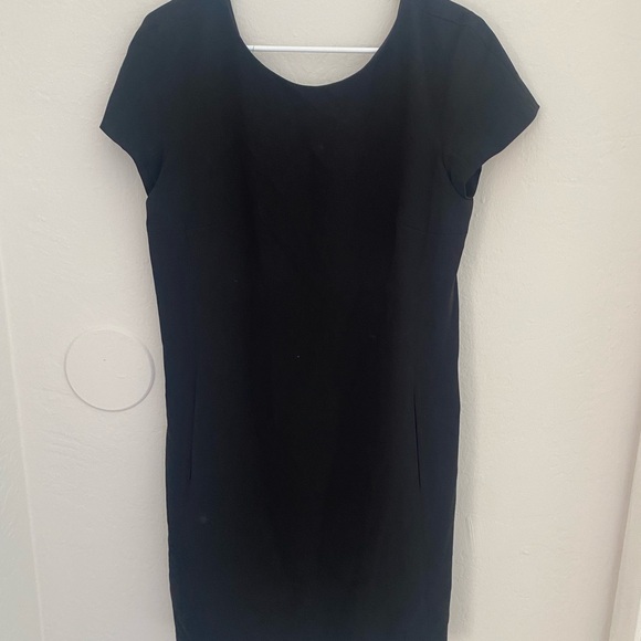 Theory Dresses & Skirts - Theory Blue Sheath Mini Dress Crew Neck Short Sleeve